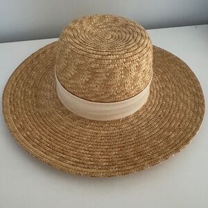 J.Crew Wide-brimmed Straw Hat (Small/Medium)